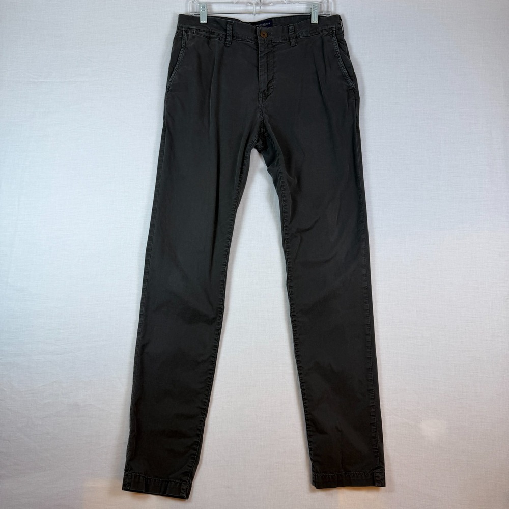 American Eagle Chinos Slim Fit Extreme Flex Gray Mens 32x34